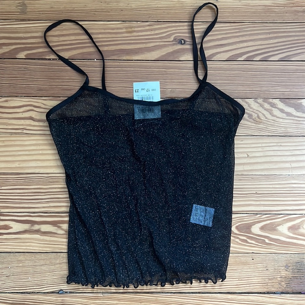 Brandy Melville sparkle tank top. New with tags. 97% polyester, 3% spandex.